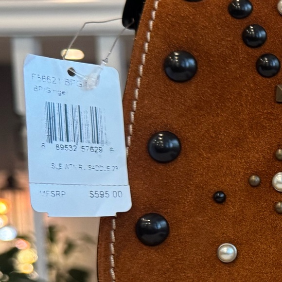 COACH 1941 Suede Western Rivet Saddle Bag 23 - Picture 14 of 15